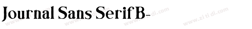 Journal Sans Serif B字体转换 Journal Sans Serif B字体转换